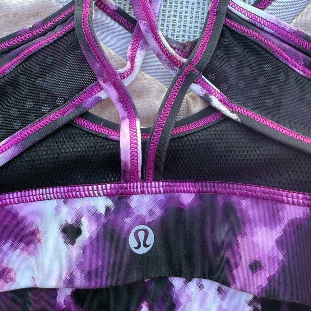 LULULEMON Women's Purple Sports Bra SIZE 8 - Picture 4 of 8